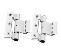 Wmzjnljy 1 Pair 100mm 13mm White Rebated Butt Hinge Pendulum Upvc Door Hinges (Z111-2)