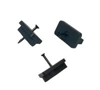Wmzjnljy 100pcs Composite Decking Clips T Clips Fixing with Black Screws for Most of The Market Products, Plastic Decking Clips(Z36-100)