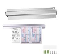 Wmzjnljy 1pc 30cm/12in Restaurant Order Grabber Aluminium Tab Grabber Ticket Rail Wall-Mounted Ticket Rack Holder for Food Catering Cafes Pubs Bars for hold orders tabs papers(Z30-1)