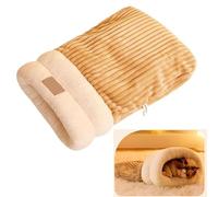 Wmzjnljy 1pc 54 * 45cm Cat Sleeping Bag Cat Winter Sleeping Bag Soft Plush Warm Pet Sleeping Bag for Indoor Cats Cat Cave Bed for Indoor Cats, Cat Hideaways Pet Snuggle Sack for Kitten Puppy(Z69-1)