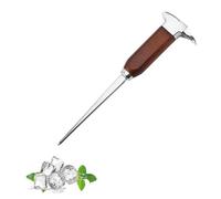 Wmzjnljy 1pc 6.7in Ice Pick for Bar Stainless Steel & Wood Japanese Style Ice Pick Ice Hammer Ice Pick Ice Pick for Freezer Kitchens, Picnics, Camping(U77-1)