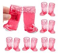 Wmzjnljy 24pcs Mini Cowboy Boot Shot Glasses Plastic Western Cowboy Mini Beer Mugs 1oz Reusable Cowboy Boot Cups for Parties, Weddings Outdoor BBQs and Bars(U83-24) (12)