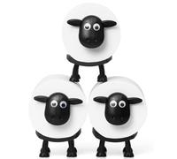 Wmzjnljy 3pcs Sheep Toilet Roll Holder Free Standing Set Funny Freestanding Bathroom Tissue Storage Stand Easy Assembly, for Bathroom, Shower Room, Kitchen, Bedroom(Z151-3)