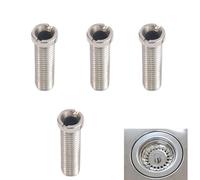 Wmzjnljy 4pcs 45mm/1.77in Sink Basket Screw Stainless Steel Sink Sink Fastening Accessories Sink Bolt Screw for Wash Basin Strainer Plug(Z16-4)
