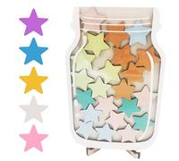 Wmzjnljy Reward Jar With Star Tokens, Classroom Reward Jar, Motivate Good Behavior Reward Jar or Home School Classroom Teacher Parent, Star Collect Jar Reward Chart(Z42-1)