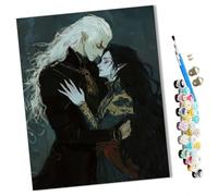 WMZPOY Paint by Numbers Hugging Couple (2) Abstract for Adults and Kids DIY Oil Painting Gift Kits Pre-Printed Canvas Art Home Decoration 16x20 inch Frameless
