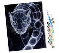 WMZPOY Paint by Numbers Kits for Adults Beginner Digital Snow Leopard DIY Oil Painting for Adults on Canvasfor Home Bedroom Living Room Wall Decor Gifts Frameless