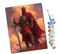 WMZPOY Paint by Numbers Kits for Adults The Battle of The Red-Robed Kings Kits for BeginnerAcrylic Oil Hand Painting Kits for Home Decor Without Frame 16X20inch-frameless