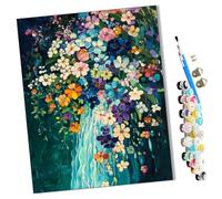 WMZPOY Paints by Numbers for Adult Flower Waterfall Kits for Beginners Adults DIY Art Decor Hand Painted Painting Creative Gift Home Decoration 16x20 inch Frameless