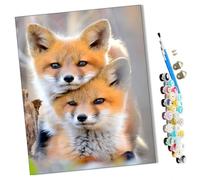 WMZPOY Paints by Numbers for Adult Two Frogs Couple Dance Kits for Beginners Adults DIY Art Decor Hand Painted Painting Creative Gift Home Decoration 16x20 inch Frameless