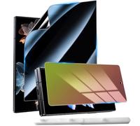 WNABZZER for Samsung Galaxy Z Fold 7 Privacy Screen Protector, Gradient Color Anti Blue Light Tempered Glass Front Saver + Black Big Inner TPU Anti Spy Film + Easy Install Frame, 0 Bubble Anti Scratch