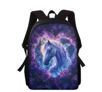 Wnbucioht Animal Horse School Bookbag for Kids Boys Girls Backpack 15 Inch Children's School Daypack Animal Print Bookbags Kindergarten Toddler Cute Schoolbags