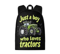 Wnbucioht Cartoon Tractor School Bag Kids Children Backpack for School,15 Inch Funny Tractor Printed School Bookbag Small Casual Daypack for Kindergarten Preschool Rucksack Book Bag