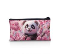 Wnbucioht Cute Panda Pencil Holder for Kids Girls School Pencil Case Zipper Pen Box Little Girls Big Capacity Stationery Storage Desk Pen Bag for School Office Desk Pen Bag Pencil Pouch