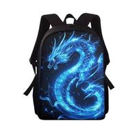 Wnbucioht Neon Dragon Backpack for School Kids Boys Animal Print School Backpack 15 Inch Animal Dragon Print Children Casual Daypack Personalized Schoolbgas for Little Boys Toddler