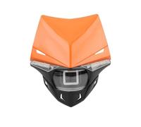 WNBXHSD Motorcycle Headlight For Kawasaki KX KXF For CR CRF Motorcycle LED Headlight 12V 35W Wick Dirt Pit Bike Accessories(Orange)