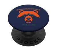 WNC Retro Hendersonville NC North Carolina Wildlife Bear PopSockets Adhesive PopGrip