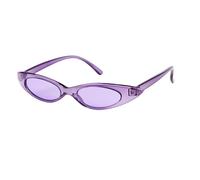 WNCKSQ 90s Vintage Lady Small Cat Eye Sunglasses Women Tiny Cateye Sun Glasses Pink Red Yellow Shades(C6)
