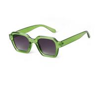 WNCKSQ Brown Green Square Sunglasses Women Men Vintage Rectangle Sun Glasses Tortoise Shell Glasses Gradient Shades Uv400(C6)