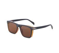 WNCKSQ Classic Square Polarized Sunglasses Men Vintage Rectangle Sun Glasses For Male Eyewear UV400,C3P,BlackBrown