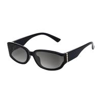 WNCKSQ Curved Surface Rectangle Sunglasses Women Vintage Trendy Eyewear Shades For Ladies Stylish UV400 Protection,C3BlackGreenGray