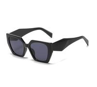 WNCKSQ Fashion Cat Eye Sunglasses Women Vintage Square Sun Glasses For Female Retro Irregular Shades Eyewear,C1 Black Gray,1