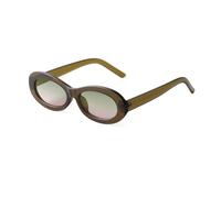 WNCKSQ Fashion Oval Rectangle Sunglasses Women Retro Tortoise Shell Green Round Colorful Shades Sun Glasses Men Uv400(C5)