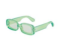 WNCKSQ Fashion Rectangle Sunglasses Women Rectangular Sun Glasses For Men Trendy Small Frame Sunglass Female,C15Green