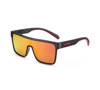 WNCKSQ Fashion Square Sunglasses Polarized Men Women Vintage Sunglasses UV400,c2 red mirror,1