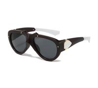 WNCKSQ Fashion Sunglasses Women Men UV400 Gradient Lens Sun Glasses Oversized Retro Pilot Square Big Shades,coffee