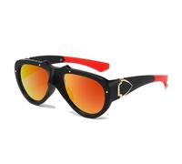 WNCKSQ Fashion Sunglasses Women Men UV400 Gradient Lens Sun Glasses Oversized Retro Pilot Square Big Shades,red