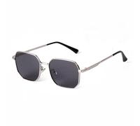 WNCKSQ Fashion Vintage Classic Men Women Sunglasses Polygon Metal Frame Gradient Blue Sun Glasses(C3)