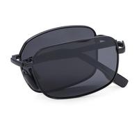 WNCKSQ Folding Sunglasses Men Women Fashion Colorful Mirror Portable Foldable Metal Frame Sunscreen Spectacles Night,C1,1
