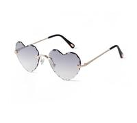 WNCKSQ Heart Shaped Sunglasses for Women Pink Lovely Rimless Sun Glasses Vintage Gradient Ladies Uv400 Shades(C7)