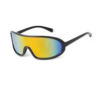 WNCKSQ Outdoor Cycling Sport Sunglasses Men Women Mountain Bike Road Eyewear One Piece Riding Sun Glasses Hiking Goggles(C4)