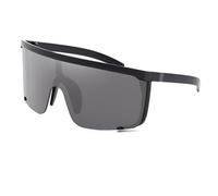 WNCKSQ Oversized Square Sports Sunglasses Women Men Fashion Rectangle Sun Glasses For Male One Piece Shades Eyewear,C1 Matte Black,1