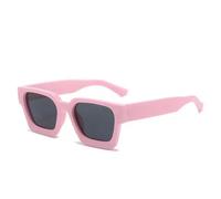 WNCKSQ Pink Square Sunglasses Sun Glasses Retro Trendy Shades Uv400 Unisex Women Glasses Eyewear(C6)