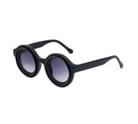 WNCKSQ Punk Round Sunglasses Men Steampunk Sun Glasses For Male Summer Fashion Small Frame Shades Eyewear,C3GunGradientGray,1