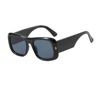 WNCKSQ Rectangle Retro Sunglasses For Men Women Trendy Punk Shades Classic Square Outdoor Eyewear UV400,BlackGray