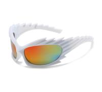 WNCKSQ Rectangle Sunglasses Women Men Fashion Punk Sun Glasses for Male Steampunk Sports Sunglass,C12WhiteGoldFilm,1