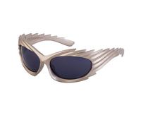 WNCKSQ Rectangle Sunglasses Women Men Fashion Punk Sun Glasses for Male Steampunk Sports Sunglass,C8GoldGray,1