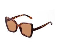 WNCKSQ Retro Irregular Cat Eye Sunglasses Women Tortoise Shell Trendy Leopard Sun Glasses Fashion Shades Uv400(C2)