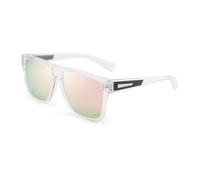 WNCKSQ Retro Oversized Square Polarized Sunglasses Women Men Driving Big Large Sunglasses for Women Men Black,transparent pink,1