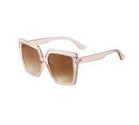 WNCKSQ Retro Pink Square Sunglasses Women Rectangle Large Frame Sun Glasses Trendy Men Shades Eyewear Female Uv400(C4 tea)