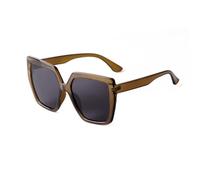 WNCKSQ Retro Pink Square Sunglasses Women Rectangle Large Frame Sun Glasses Trendy Men Shades Eyewear Female Uv400(C5 green)