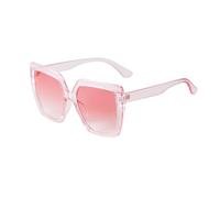 WNCKSQ Retro Pink Square Sunglasses Women Rectangle Large Frame Sun Glasses Trendy Men Shades Eyewear Female Uv400(C6 pink)