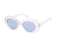 WNCKSQ Retro Small Oval Sunglasses Goggles Leopard Pink Sun Glasses Big Fashion Shades Eyewear(C10)