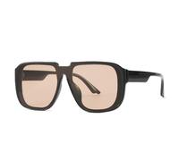 WNCKSQ Retro Trendy Square One Piece Sunglasses Men Mirror Shades UV400 Flat Top Eyewear Men Fashion Outdoor Cycling Sun Glasses,C2,1