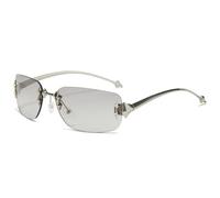 WNCKSQ Rimless Gradient Square Shaped Black Women Men Sunglasses Trendy Wrap Around Punk Metal Goggles Shades UV400,c3