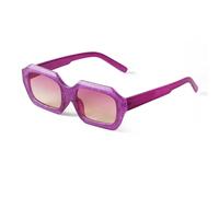 WNCKSQ Small Polygon Rectangle Women Sunglasses Fashion Retro Square Sun Glasses Men Classic White Shades Uv400(C2 purple)